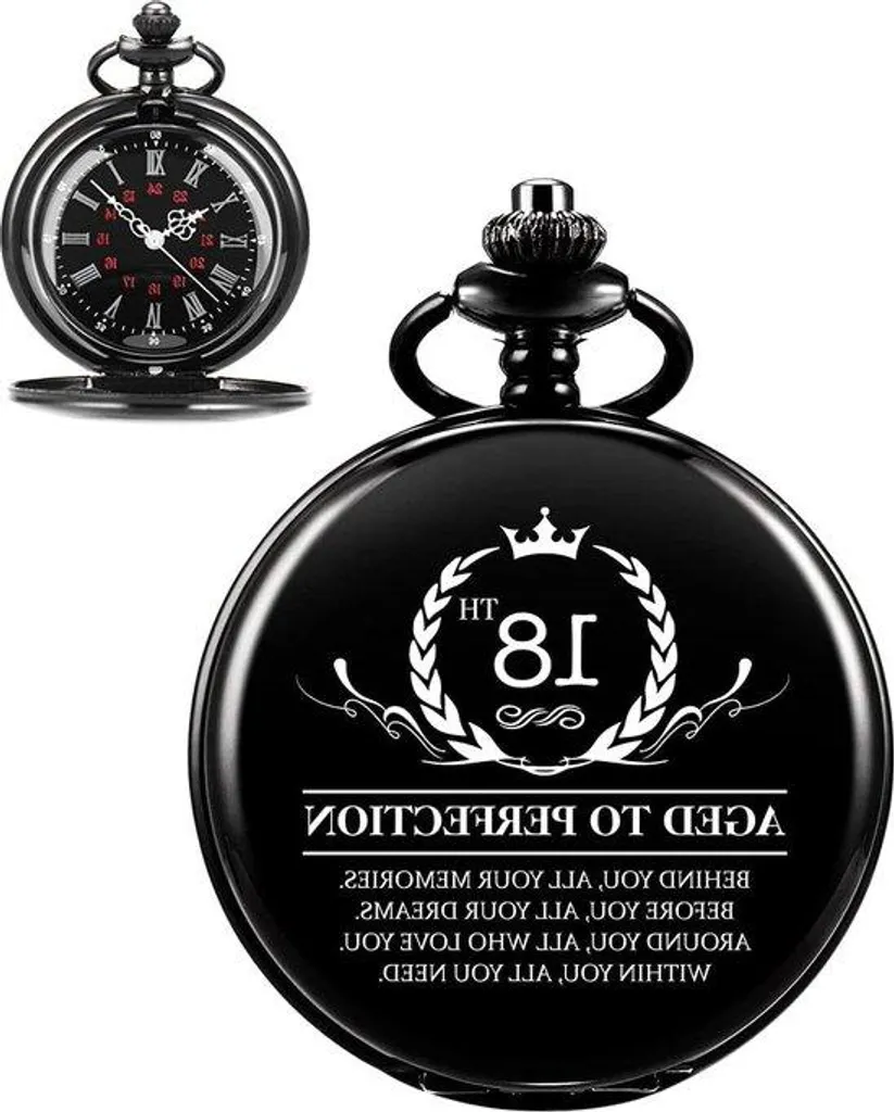 Montre de poche gravée idée cadeau pour les 30 ans et 50 ans d'un homme