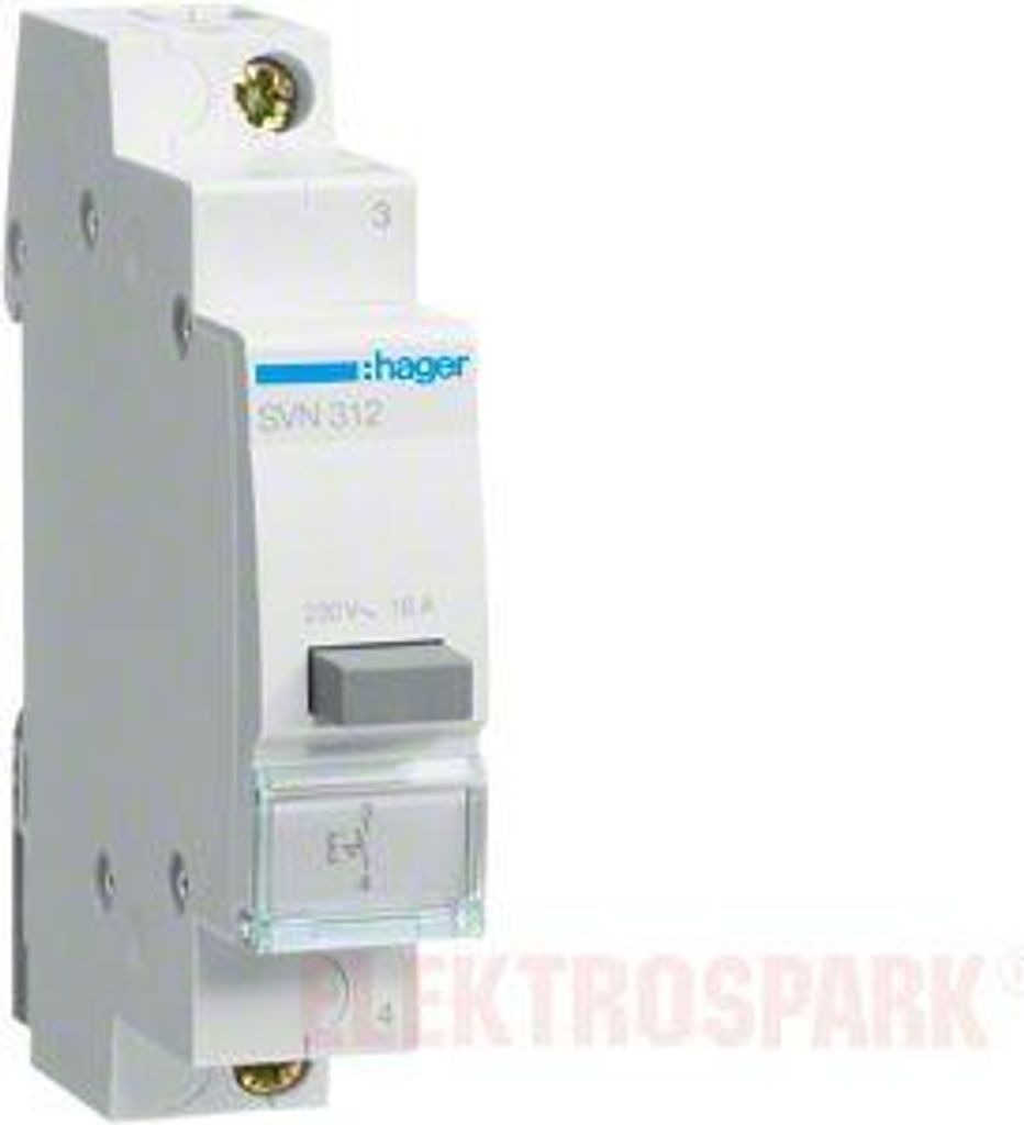 HAGER Druckschalter 16A 1 Schließer 230V AC 1PLE