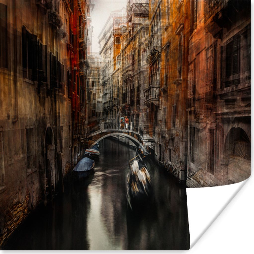 MuchoWow Poster Italien - Venedig - Wasser 40x30 cm - Plakate für die Wände - Poster Wohnzimmer