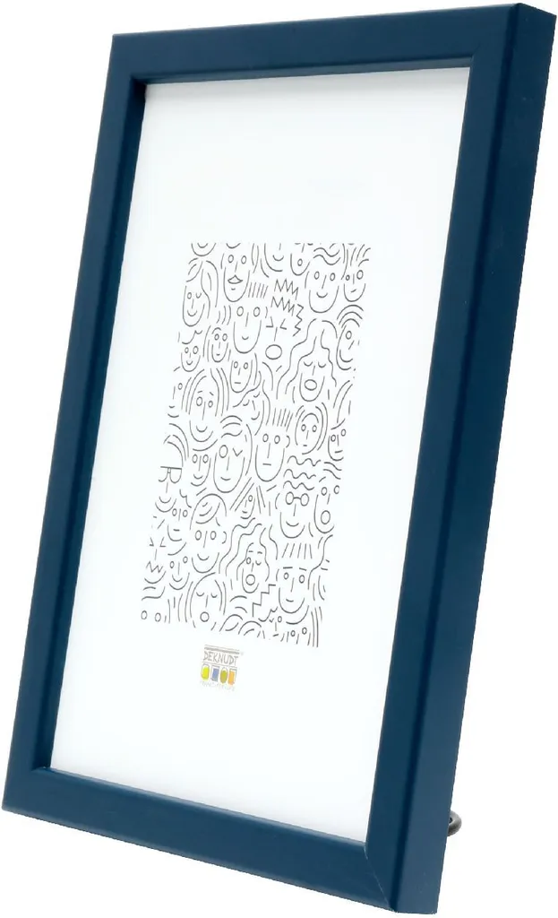 Deknudt S41JL6 Cadre photo A3 en bois bleu pour affiche