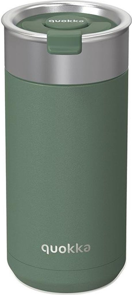 Quokka Boost Coffee Tumbler - Edelstahl-Thermobecher mit Brühvorrichtung 400 ml (Pine)