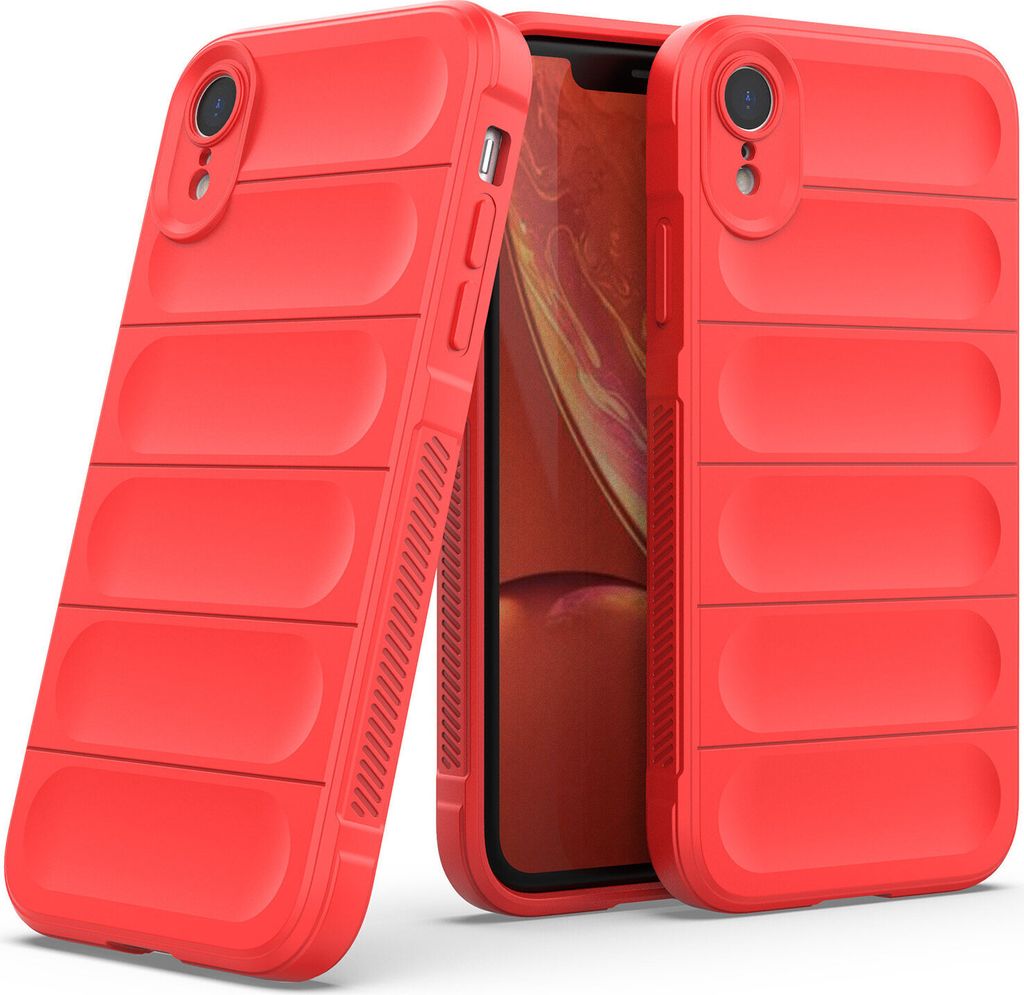 iPhone XR Hülle, Weich TPU Silikon Stossfest Anti-rutsch Schutzhülle für iPhone XR Rot
