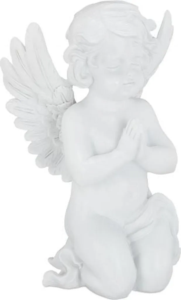Statue d'ange de la tombe en prière - Ornement funéraire extérieur