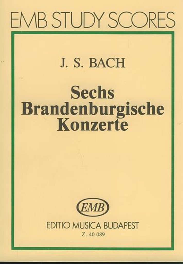 6 Brandenburgische KonzerteStudienpartitur