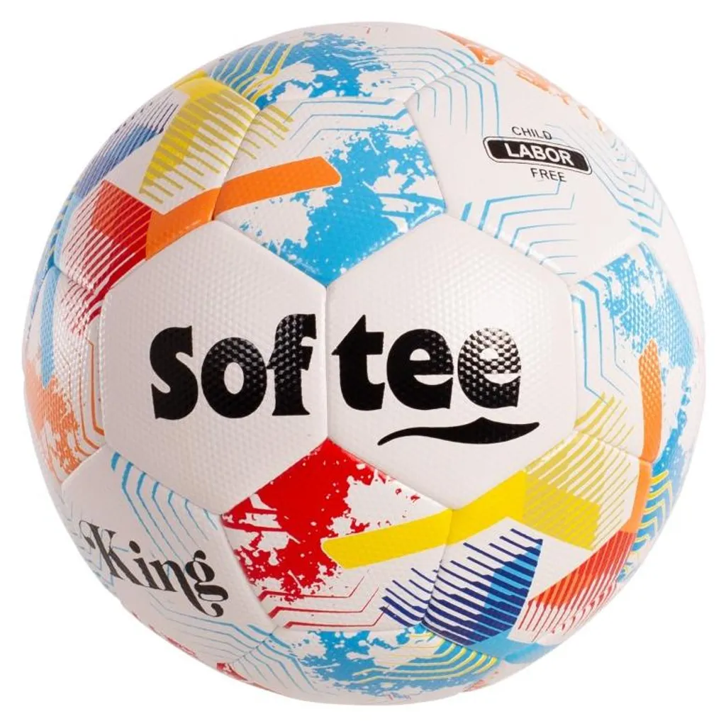 Ballon Football Softee King Multicolore - Anti-Déformation et Durable - 2