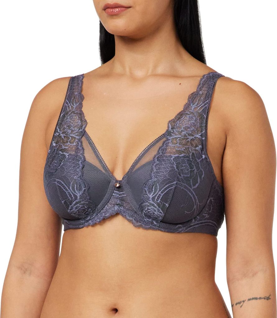 Triumph Wild Peony Florale WP mit Bügel Damen BH , Größe: 95C, Farbe: Grau (Pebble Grey)