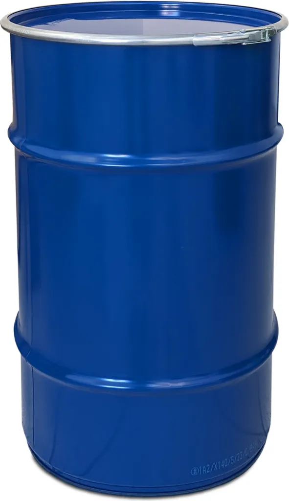 Fût en acier 120L de stockage de liquides et matières sèches