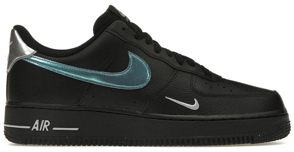 Nike Air Force 1 '07 Low, colore nero e blu, taglia EU 45 Immagine del prodotto 
