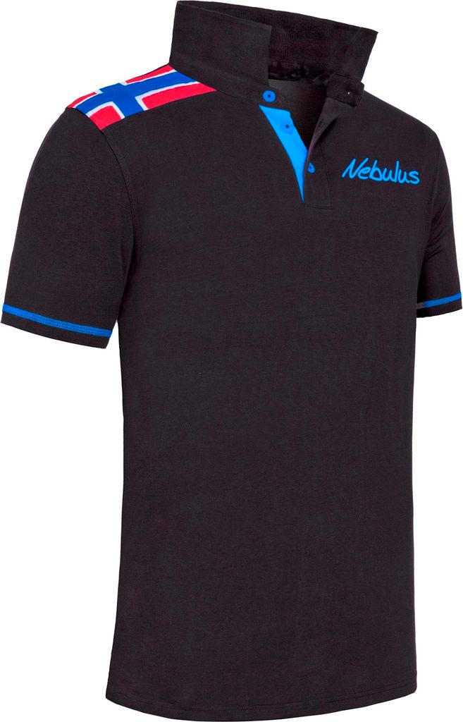 Nebulus Poloshirt NORWEGEN Herren, Shirt, Sweatshirt, Polo, P6841 - Herren, schwarz-kobalt, M