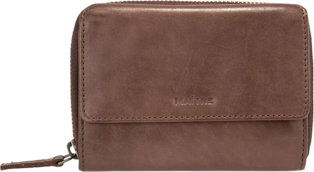 Maître Pelle Portafoglio Forst Dagrete Marrone Scuro - Vera Pelle Premium