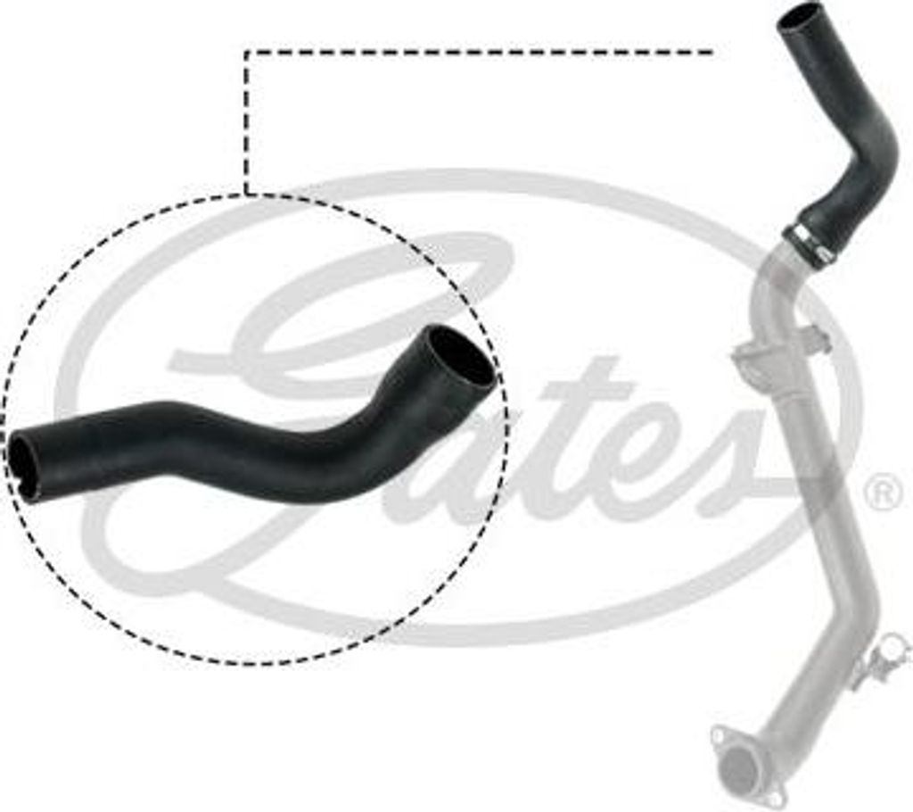 GATES 09-0495 Ladeluftschlauch OE 51837874 kompatibel mit Ypsilon