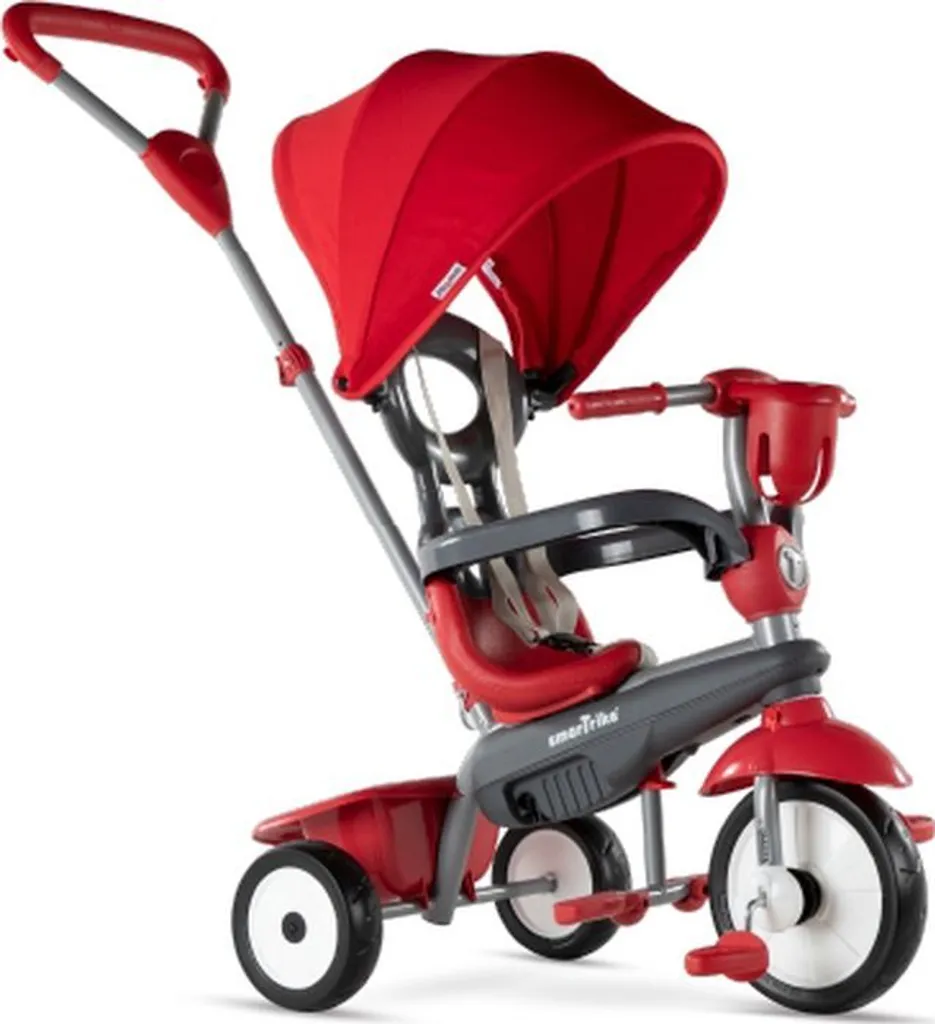 smarTrike Breeze Plus Rouge 6653500 - Tricycle 4 en 1 évolutif bébé