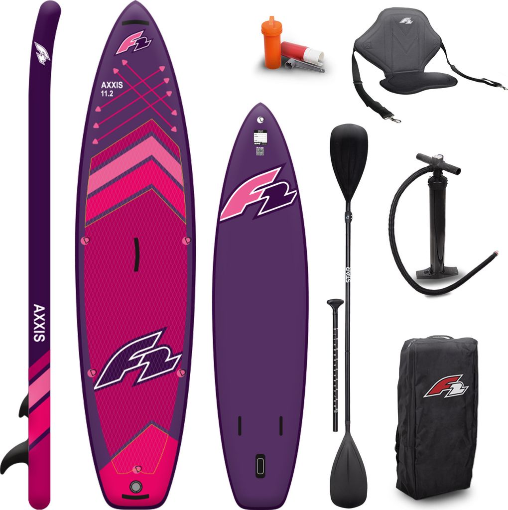 F2 Stand up Paddle Board AXXIS Damen Ltd. Edition SET SUP 10,2 Lila