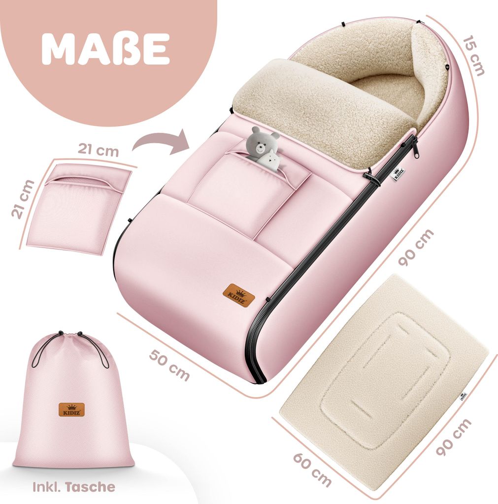 KIDIZ Babyfusack Winterfusack Babydecke Kinderwagen