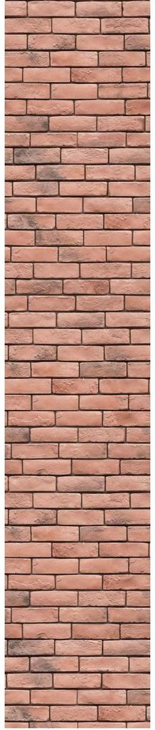 Vorgekleisterte Vliestapete – ROSA ZIEGEL – 1 Rolle à 300 x 60 cm