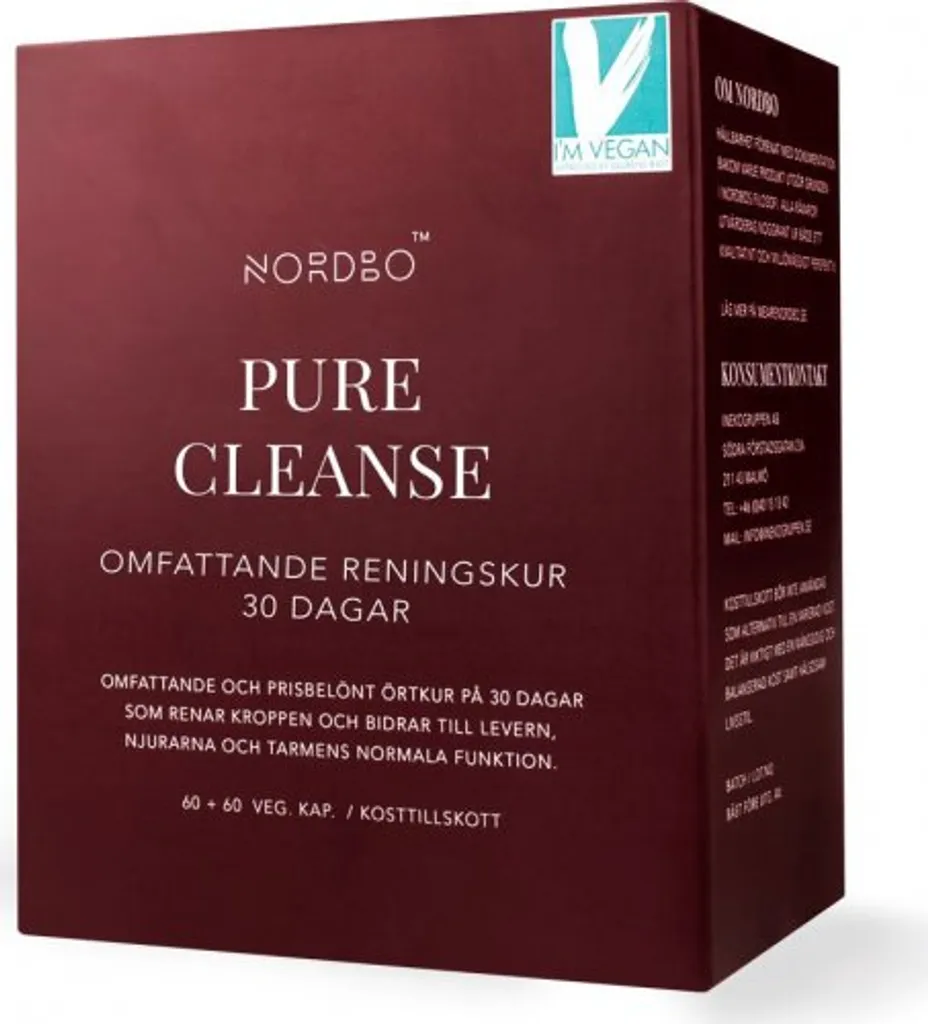 Complément Détox Pure Cleanse 120 Gélules - Drainage et Élimination