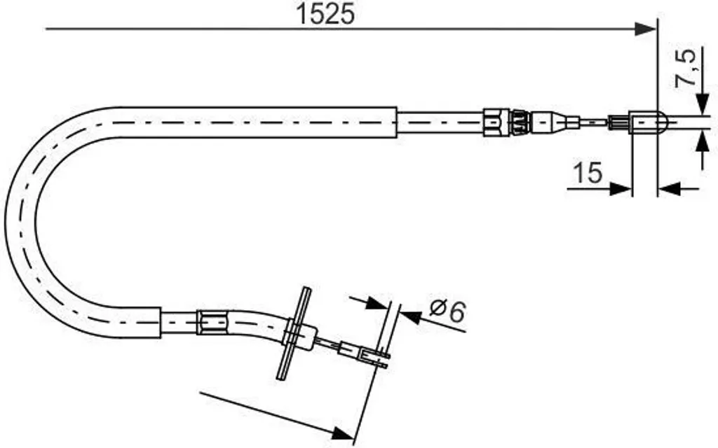 Câble de commande de frein de stationnement pour Sprinter W902 W903