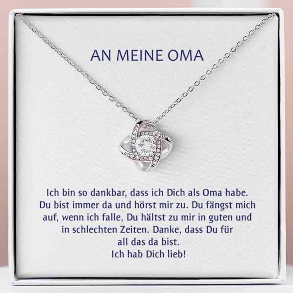 An meine Oma - Halskette und Anhänger plattiert mit 14 Produktbild 