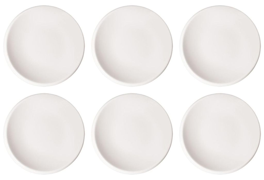 6er Set Brotteller NewMoon weiß D. 16cm aus Porzellan Villeroy & Boch