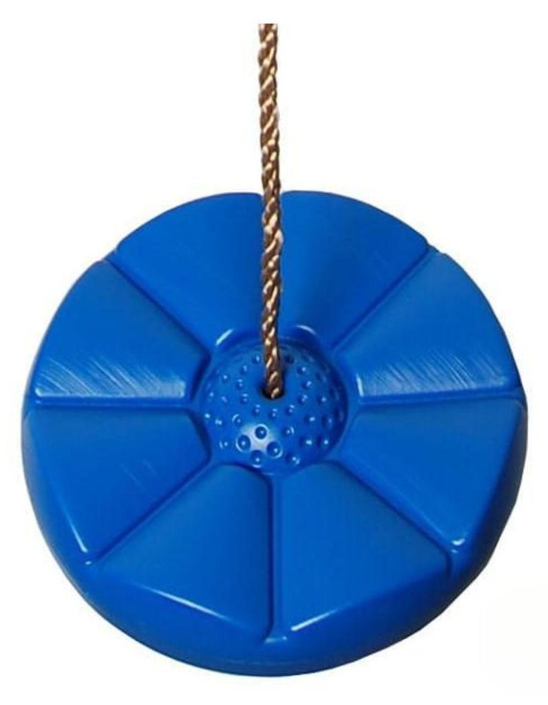 BelloGriardino | Kinderschaukel Blume - Blau - Sicher, Stabil, Höhenverstellbar - Spaß für Kinder