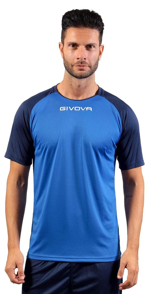 Givova Shirt Capo Interlock Azzurro/BLU Tg. 4XS Produktbild 