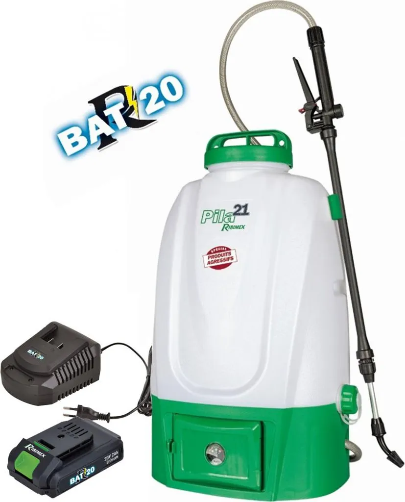 Pulvérisateur à dos électrique 20l R-BAT20 Ribiland pour grand jardin