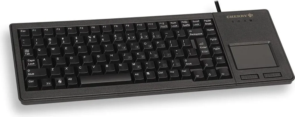 Clavier Compact avec Pavé Tactile Intégré Cherry G84-5500 Noir
