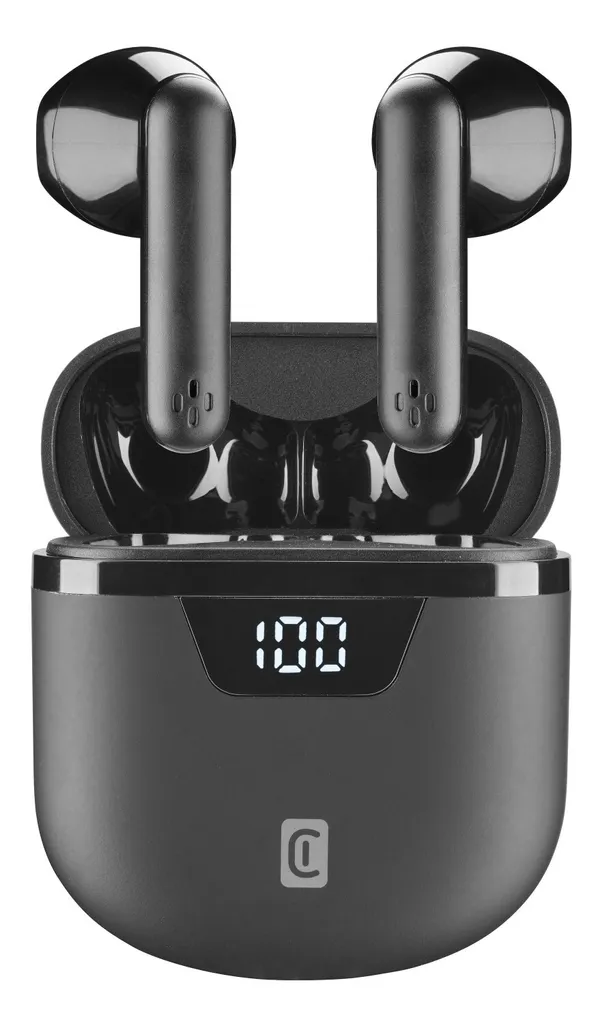 Écouteurs Bluetooth Seek Pro Cellularline Affichage LED et Charge Noir - 4