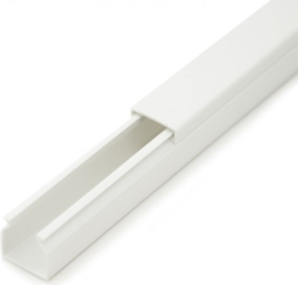 1m Kabelkanal Weiß Selbstklebend, 1,6 x 1,6 x 100 cm / 1 x Produktbild 1