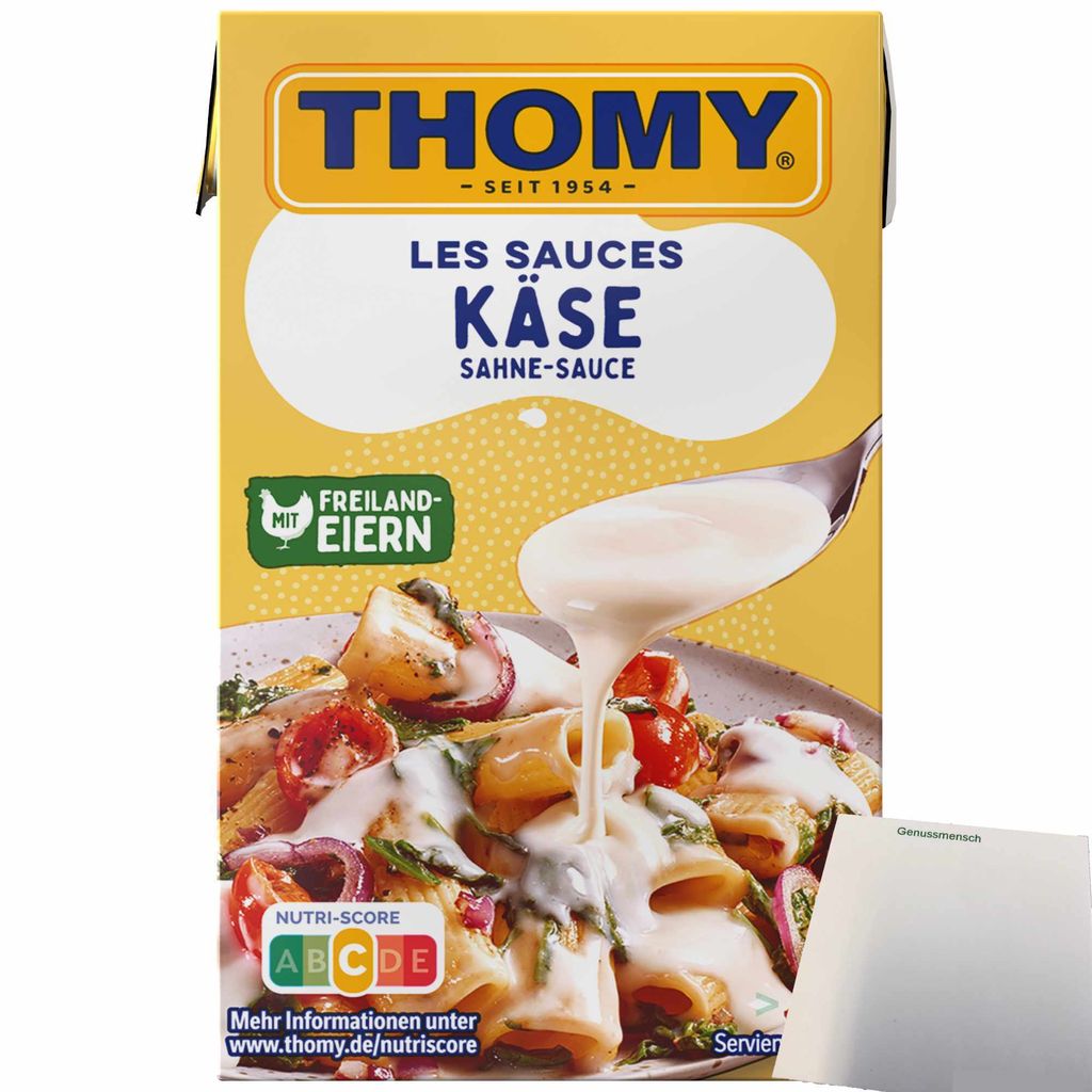 Thomy Les Käse-Sahne-Sauce (250ml Packung) + usy Block