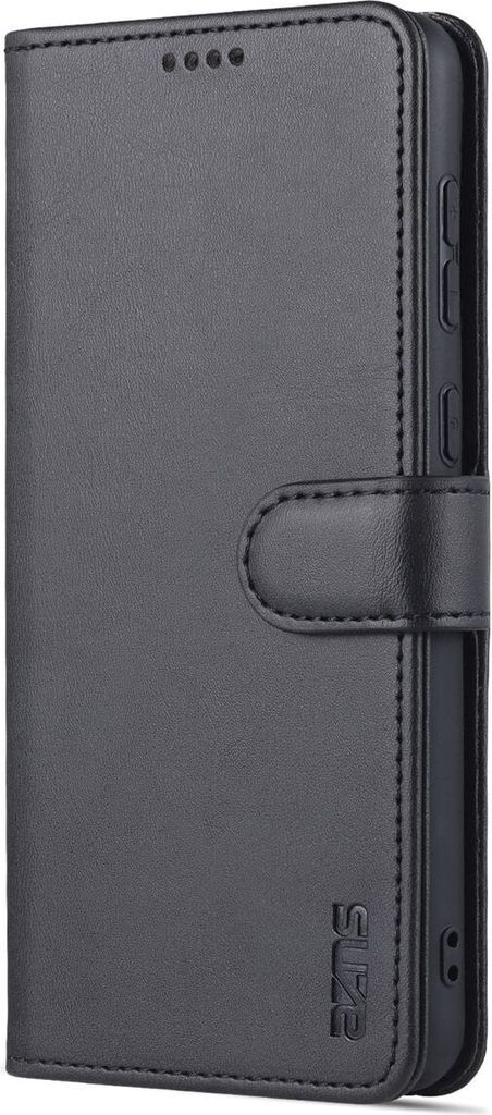 König Design Hülle kompatibel mit Samsung Galaxy A33 5G Kunstleder Handyhülle - Handy Case Schwarz