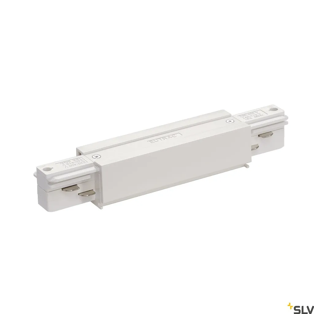 Jonction de rail EUTRAC avec alimentation pour éclairage magasin et expo