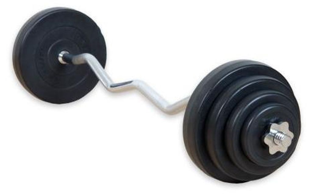 Gryf łamany 23,5 kg, gryf + zestaw obciążeń Zdjęcie produktu 