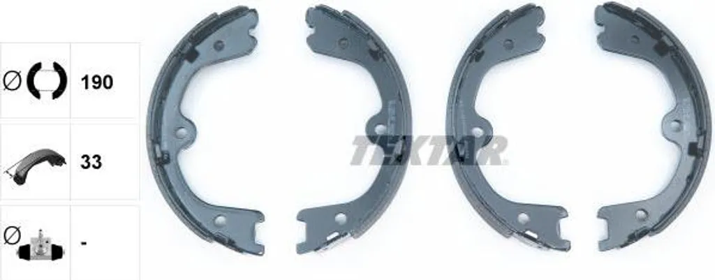 TEXTAR 91073200 Set Ganasce Freno a Mano per Alaskan, Xterra, Pathfinder