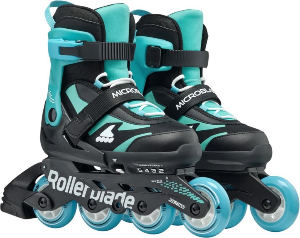 Rollerblade Microblade Nk02 Schwarz/Hellblau Nk02 Schwarz/Hellblau 17,5