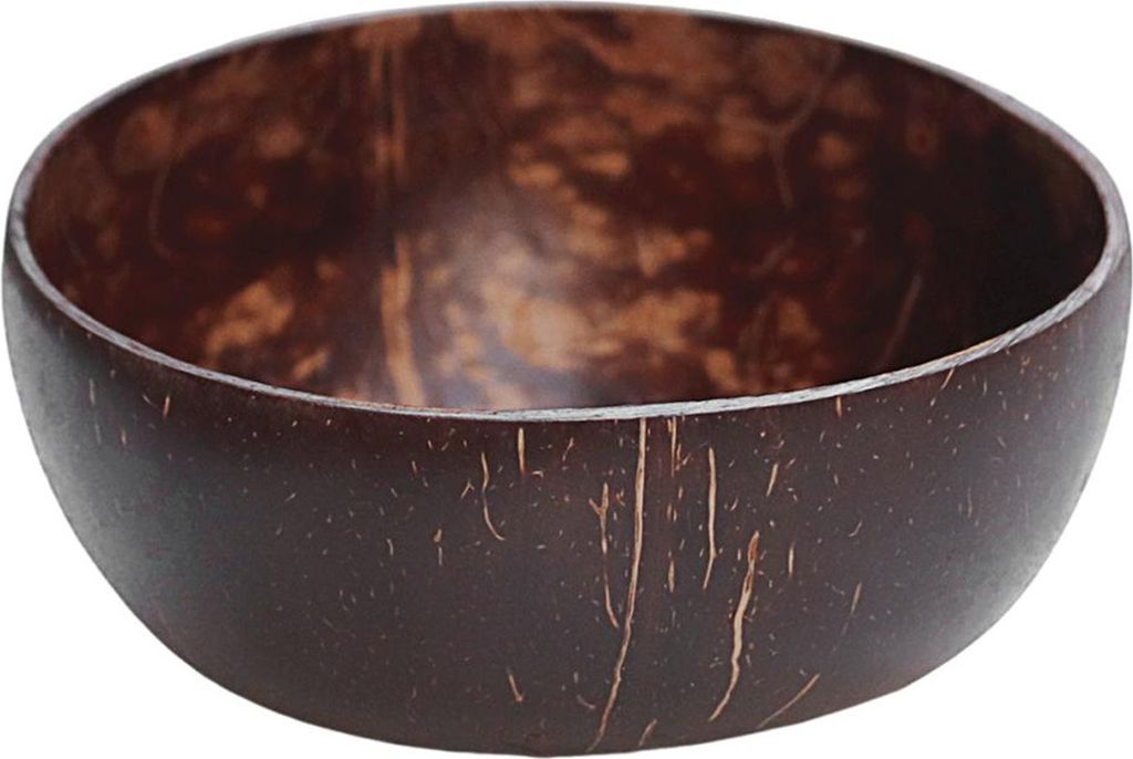 Kokosnussholzschale, veganes Geschenk aus natürlichen Kokosnussschalen, Smoothie-Acai-Buddha-Bowls, rustikale Servierschalen, leicht zu reinigen, ...