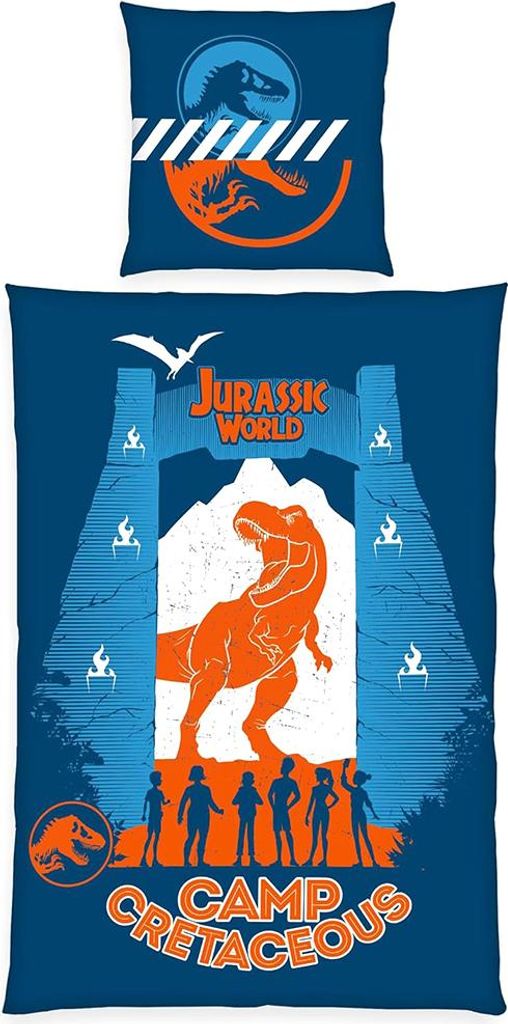 HERDING Jurassic World Bettwäsche – Camp Cretaceous T-Rex, Produktbild 