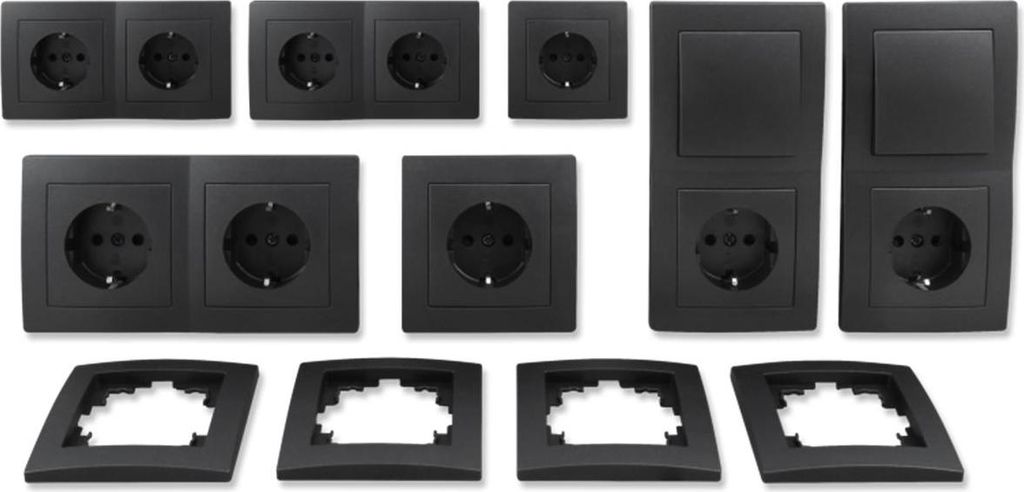Schalter und Steckdosen Set McPower Flair ''Niveau'' Produktbild 