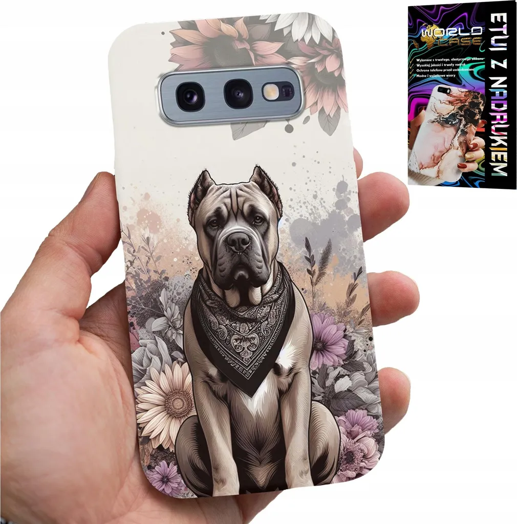 Custodia Samsung Galaxy S10E Cover Cane Razza + Pellicola Protettiva