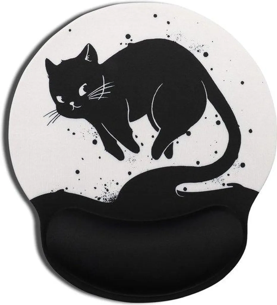 Tapis de souris gel à mémoire de forme et motif chaton pour ordinateur