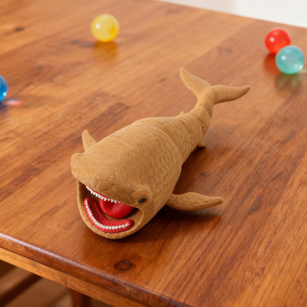 Bewegliches Meerestier-Fidget-Toy, 3D-gedrucktes Tiefsee-Tierchen-Sensorikspielzeug für Kinder und Erwachsene, Mitgebsel für Geburtstagsfeiern, S...