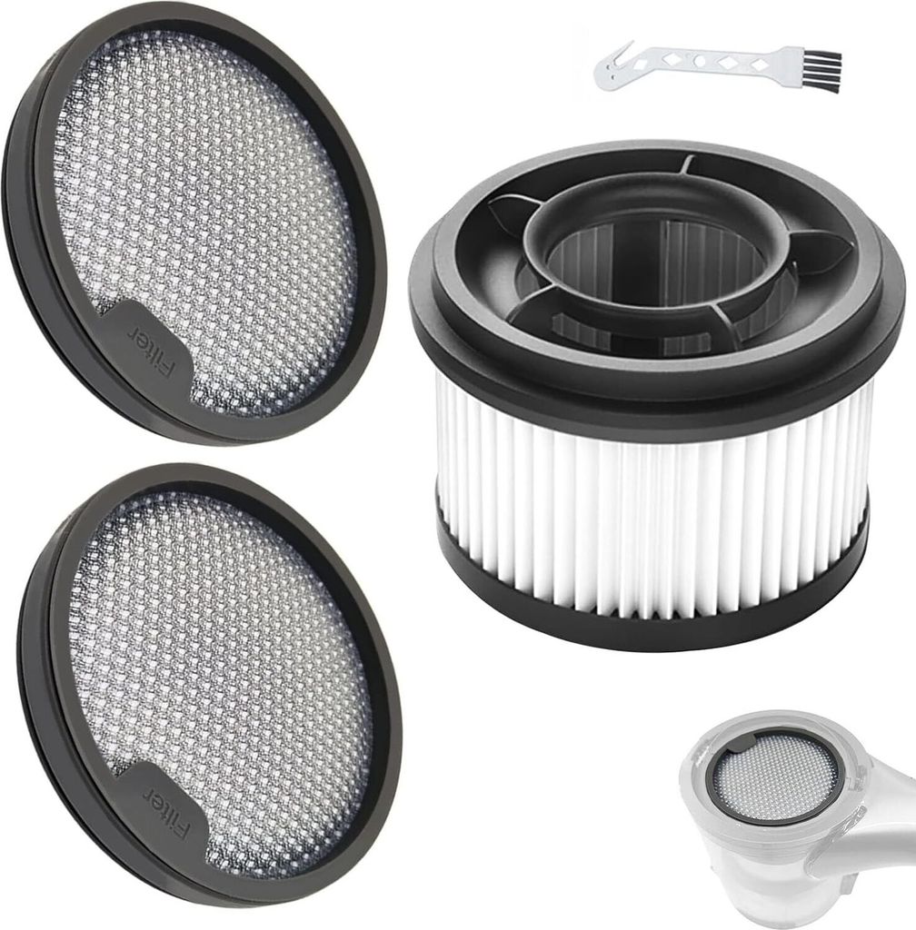 3 Stück Hepa-Vorfilter zubehör für Xiaomi G9 G10, für Dreame T10, T20, T30, T20 Pro, T30 NEO, R10, R10 Pro, R20, R20, Z10 Station Staubsauger, ...