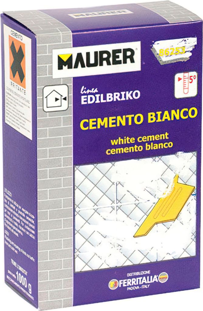 Weißer Edil Zement Maurer (Box 5 kg)