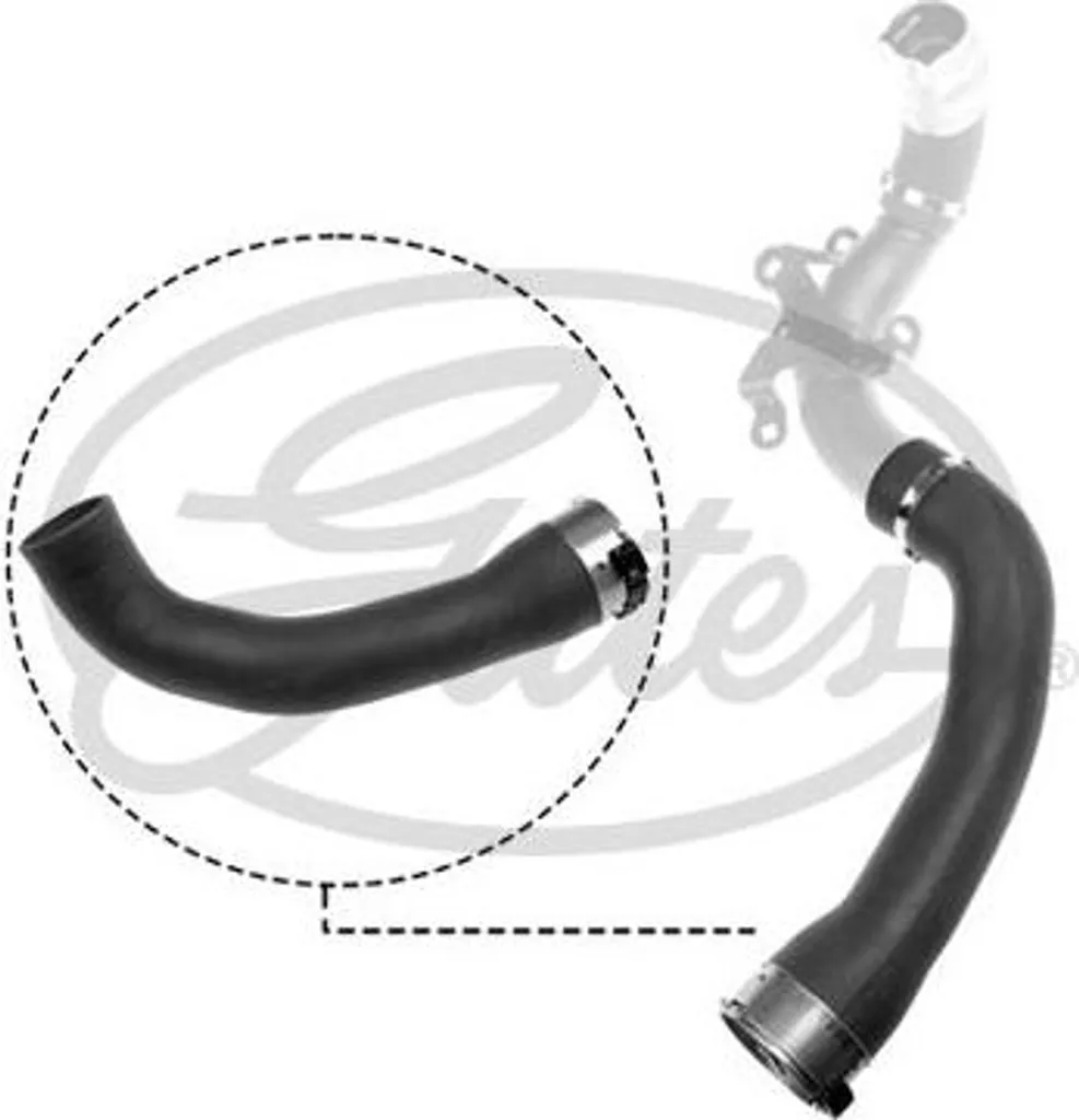 Tubo Aria Turbina GATES 09-1034 per Nissan Qashqai II J11 1.2 Benzina