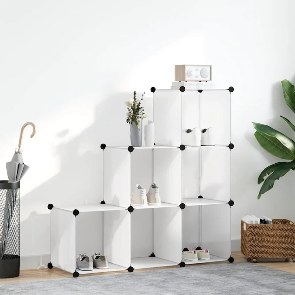 Étagère de rangement pour bureau et chambre d'enfant blanche