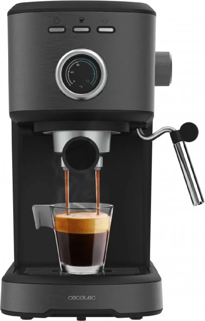 Cecotec Power Espresso 20 Pecan Machine à expresso manuelle 20 bars 1,25 L