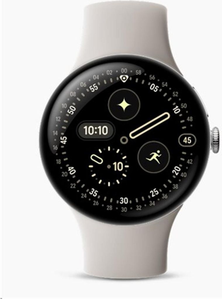 Google Pixel Watch 4 (45 mm) – Silber / Aluminium