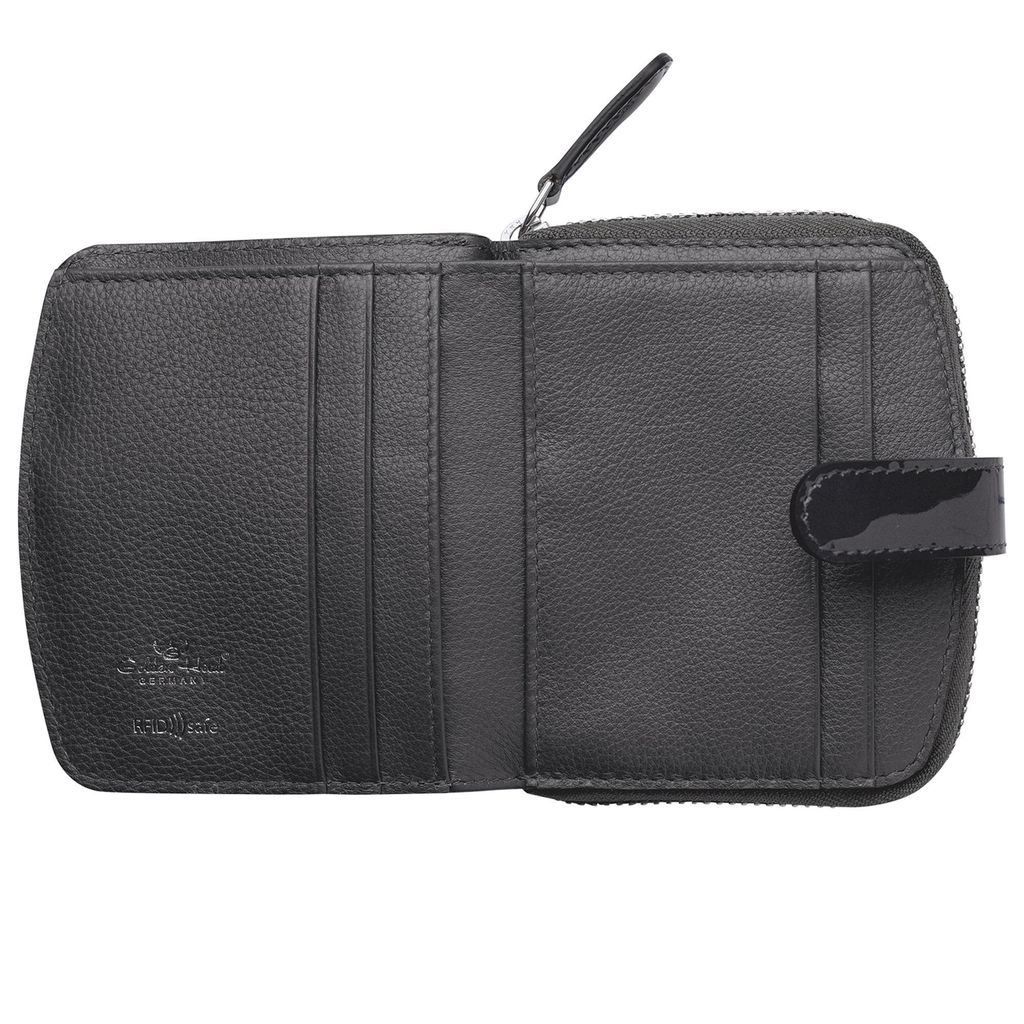 Golden Head Geldbörse Carrara RFID Protect Petite Billfold with Snap Closure Anthracite anthrazit