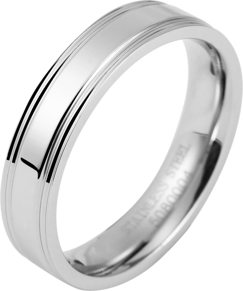 Akzent Partnerringe-Ring aus Edelstahl