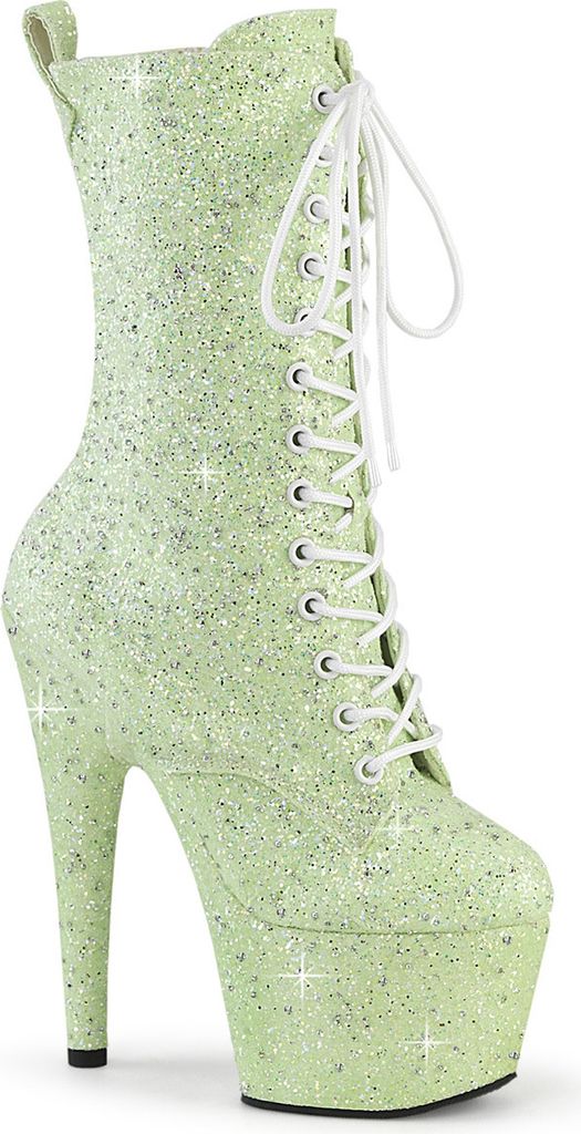 ADORE-1040GR Damen Booties von Pleaser, Grün Mehrfarbig , EU 35, US 5